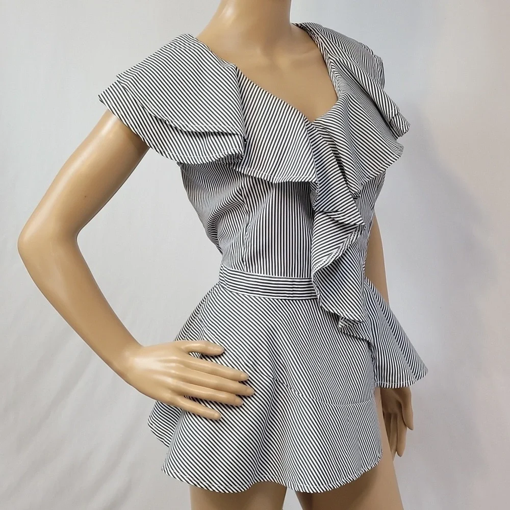 Dalin Ruffle Stripe Top - Picture 8 of 12